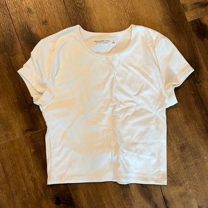 cute ribbed stretchy crop top, Abercrombie and Fitch small